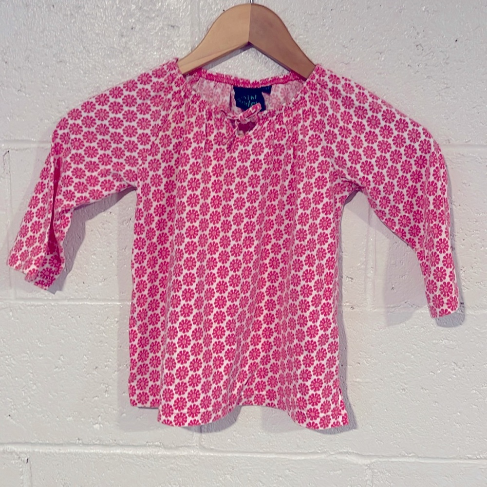 Mini Boden adorable boho top, size 3-4Y, pink